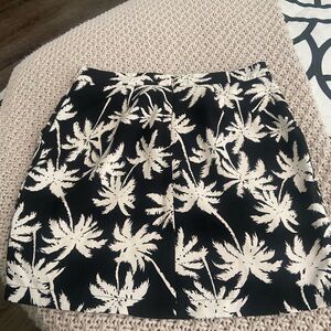 Gianni Bini Black and White Bubble Mini Skirt